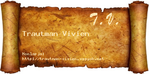 Trautman Vivien névjegykártya